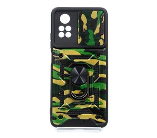 Чохол Camshield Serge Ring for Magnet Camo для Xiaomi Poco X4 Pro 5G army green протиударний