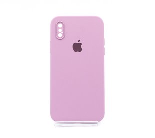 Силіконовий чохол Full Cover Square для iPhone X/XS lilac pride Full Camera