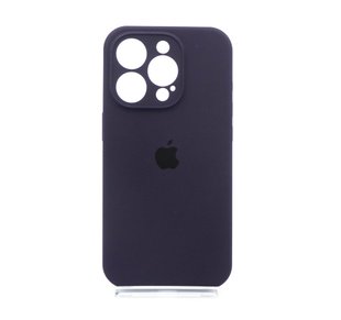 Силіконовий чохол Full Cover для iPhone 15 Pro elderberry Full camera