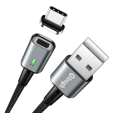 USB кабель магнитный Usams US-SJ327 U28 Type-C 3A/1m gray