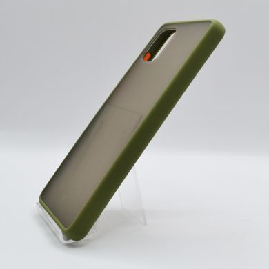 Чохол 2 в 1 Matte Color для Samsung Note 10 Lite (TPU) mint gum/orange