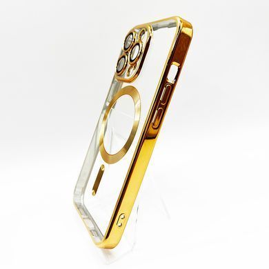 Чехол Metal Matte with MagSafe для iPhone 13 Pro gold Full Camera