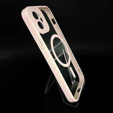 Чохол Skin Clear with MagSafe для iPhone 12 pink Full Camera