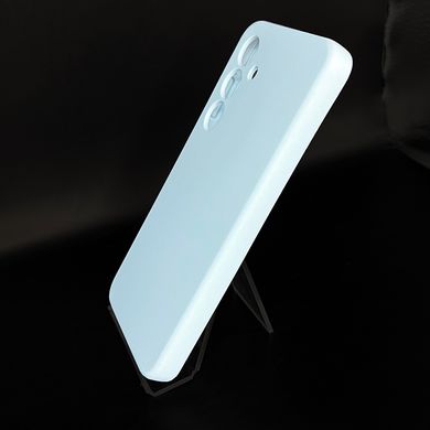 Силиконовый чехол Full Cover для Samsung S24 sweet blue (AAA) Full Camera без logo