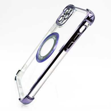 Силіконовий чохол Glossy with MagSafe для iPhone 11 Pro Max purple