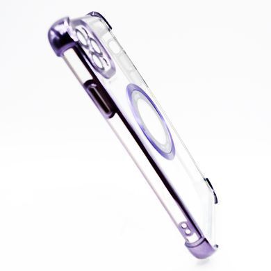Силіконовий чохол Glossy with MagSafe для iPhone 11 Pro Max purple