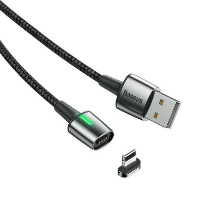 USB кабель Baseus Zink Magnetic Lightning 1.5A 2m CALXC-B01 black