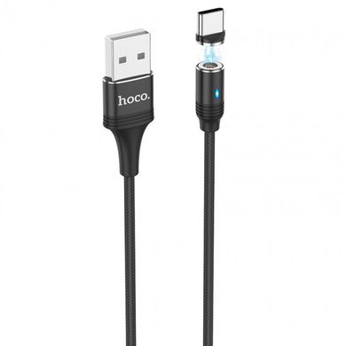 USB кабель HOCO U76 Fresh Magnetic Type-C 2A/1,2m black