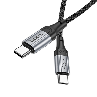 USB кабель Hoco X102 Type-C to Type-C 60W 1m black