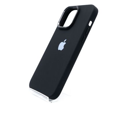Силіконовий чохол Metal Frame and Buttons для iPhone 14 Pro Max black