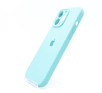 Силіконовий чохол Full Cover для iPhone 13 Pro Max azure Full Camera
