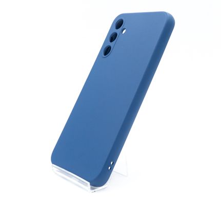 Силіконовий чохол Full Cover для Samsung A24 4G dark blue Full Camera без logo