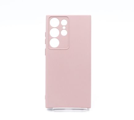Силіконовий чохол Full Cover для Samsung S23 Ultra pink sand Full Camera без logo
