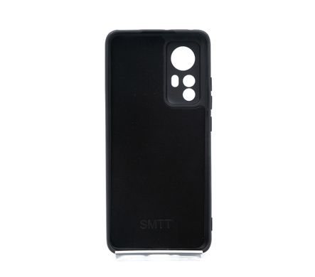 Силіконовий чохол SMTT для Xiaomi Mi 12 / 12X Black Full Camera з мікрофіброю