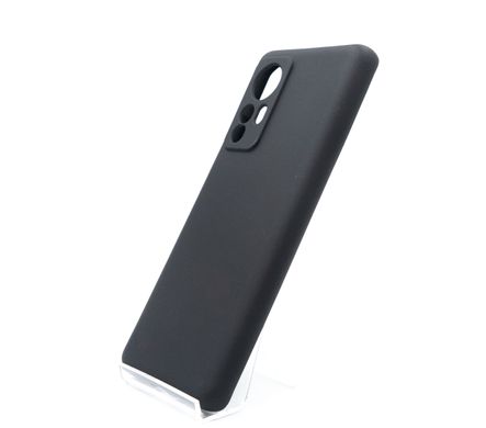 Силіконовий чохол SMTT для Xiaomi Mi 12 / 12X Black Full Camera з мікрофіброю