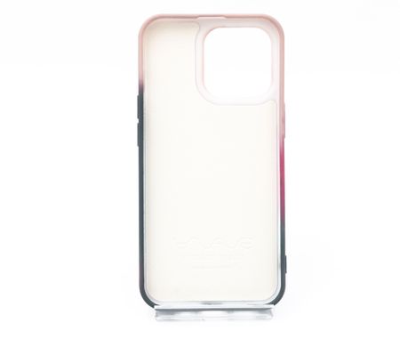 Силіконовий чохол WAVE Watercolor для iPhone 13 Pro pink/black (TPU)