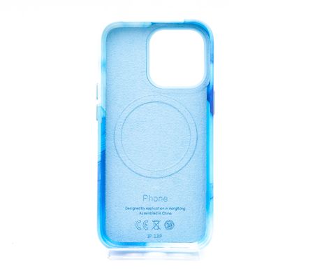 Чохол шкіряний Figura Series Case with MagSafe для iPhone 13 Pro blue