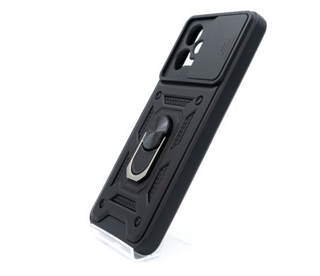 Чохол Camshield Serge Ring для Xiaomi Poco X5 5G/Note12 5G black протиударний штор/зах.