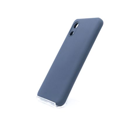 Силиконовый чехол Full Cover для Samsung A03 Core midnight blue Full Сamera без logo