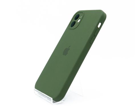 Силіконовий чохол Full Cover Square для iPhone 11 army green Full Camera