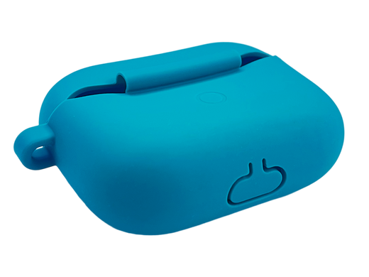 Чохол Silicone Case New for AirPods Pro + карабін blue, box