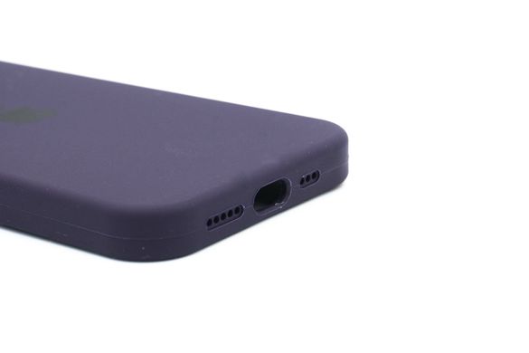 Силіконовий чохол Full Cover для iPhone 15 Pro elderberry Full camera