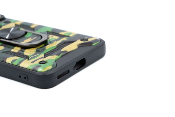 Чохол Camshield Serge Ring for Magnet Camo для Xiaomi Poco X4 Pro 5G army green протиударний