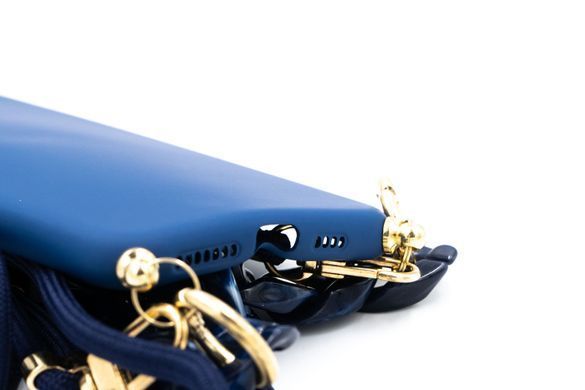 Чохол Fashion для IPhone 11 Pro Max blue+ шнурок