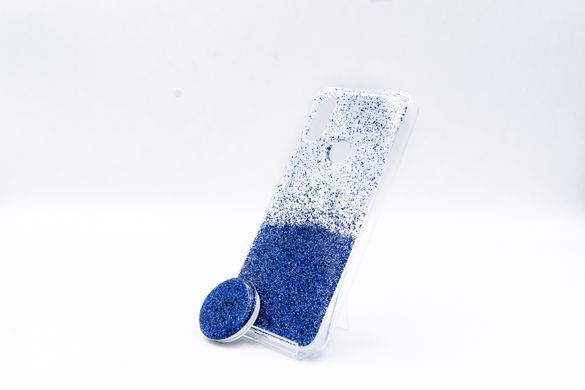 Силіконовий чохол Fashion popsoket для Xiaomi Redmi 7 blue
