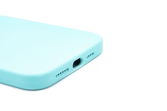 Силіконовий чохол Full Cover для iPhone 13 Pro Max azure Full Camera