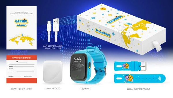 Смарт часы для детей GARMIX PointPRO-100 blue