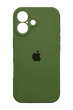 Силиконовый чехол Full Cover для iPhone 17 dark olive Full Camera
