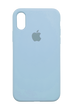 Силиконовый чехол original для iPhone X/XS light blue
