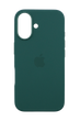 Силіконовий чохол with MagSafe для iPhone 16 lake green