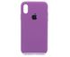 Силіконовий чохол Full Cover для iPhone X/XS purple