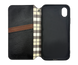 Чехол-книжка кожа для iPhone XR black Getman Cubic PU