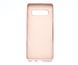 Силиконовый чехол Full Cover для Samsung S10+ pink sand без logo