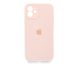 Силіконовий чохол Full Cover для iPhone 12 pink sand Full Camera
