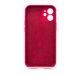 Силіконовий чохол Full Cover для iPhone 12 mini rose red Full Camera
