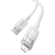 USB кабель Baseus Explorer Series Fast Charging with Smart Temperature Lightning 2.4A 1m white
