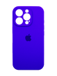 Силіконовий чохол Full Cover для iPhone 16 Pro indigo Full Camera