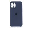 Силиконовый чехол Full Cover для iPhone 12 Pro Max midnight blue Full Camera