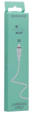 USB кабель Borofone BX17 Lightning 2.4A/1m white