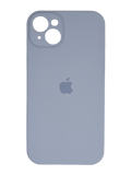 Силіконовий чохол Full Cover для iPhone 15 Plus lavander gray Full Camera