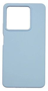 Силиконовый чехол Softy для Xiaomi Redmi Note 13 5G light blue с микрофиброй