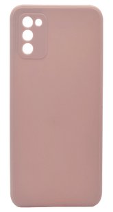 Силіконовий чохол Candy Full Camera для Samsung A02S pink sand