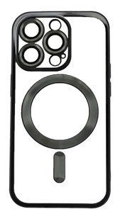 Чехол Metal Matte with MagSafe для iPhone 14 Pro Max black Full Camera