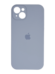 Силіконовий чохол Full Cover для iPhone 15 Plus lavander gray Full Camera