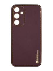 Чохол шкіра Xshield для Samsung A55 plum Full Camera