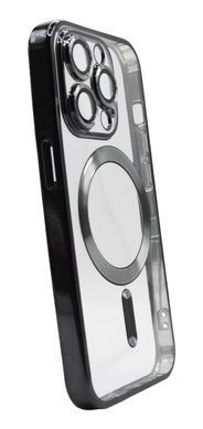 Чохол Metal Matte with MagSafe для iPhone 14 Pro Max black Full Camera